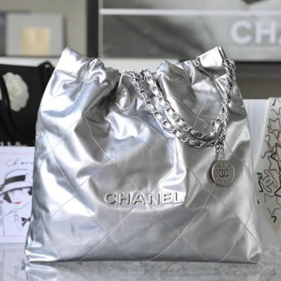 22Bag 金屬銀色 中號