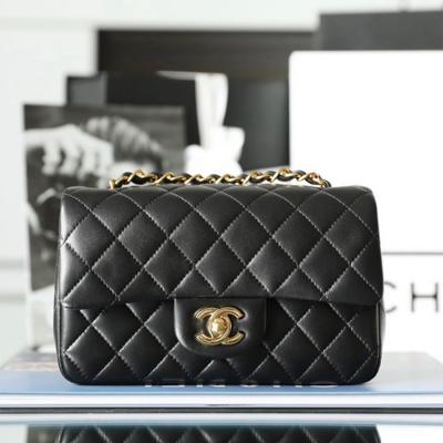 CF Mini 經典款 小羊皮 黑金