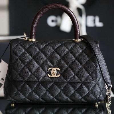 Coco Handle 蜥蜴紋手柄24CM 黑色