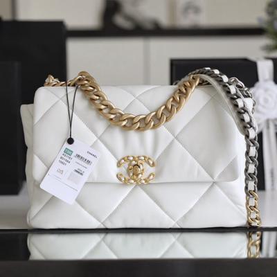 19Bag 白色 金扣 30CM