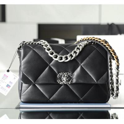 19Bag 黑色 銀扣 山羊皮 中號30CM