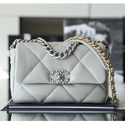 19Bag 白色 銀扣 26CM