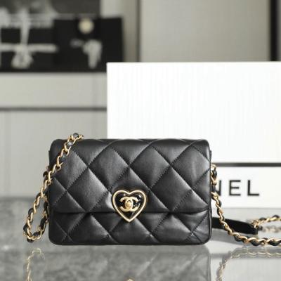 小香 23S春夏系列 愛心琺瑯扣大mini 黑色