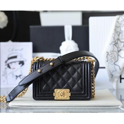 小香 Leboy  荔枝紋牛皮 mini 黑金