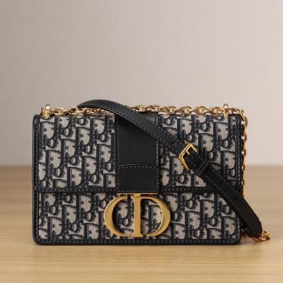 30 MONTAIGNE 蒙田鏈條包藍色 Oblique 印花