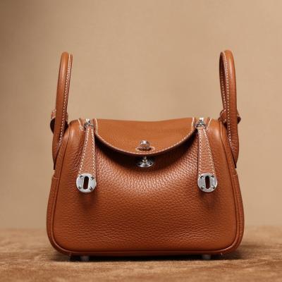 H Lindy Mini 19CM 金棕色銀扣