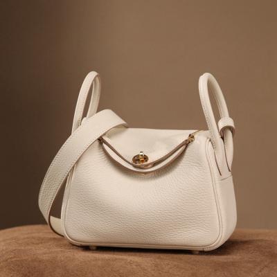 H Lindy Mini 19CM 奶昔白金扣