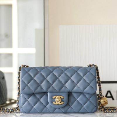 小香 23K 新色金球調節扣 大mini牛仔藍