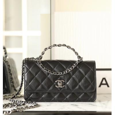 小香 23K水鑽風琴小包 黑色