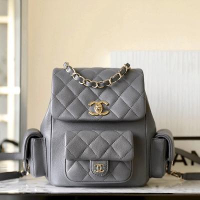 小香 23K系列 坦克雙肩背包 深灰大號C-061