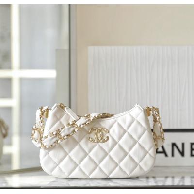 小香 23K秋冬 19系列腋下包白色大號