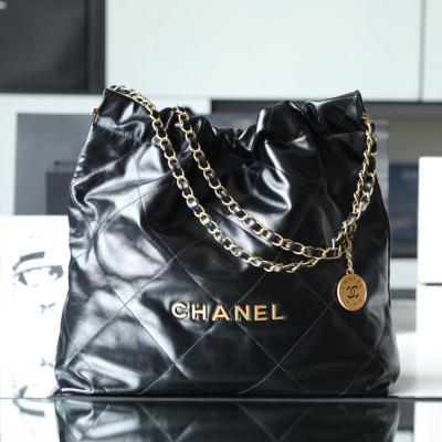 小香 22Bag 中號 黑牛皮