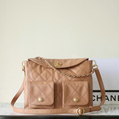 24P春夏郵差包/嬉皮 焦糖大號