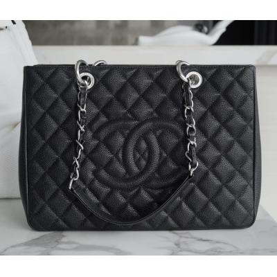 小香 GST 購物袋黑銀