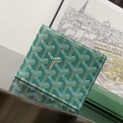 SAINT-FLORENTIN 二折八卡男士錢包 綠