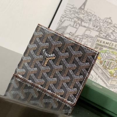 SAINT-FLORENTIN 二折八卡男士錢包 黑·棕