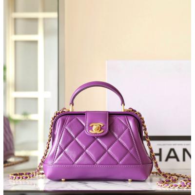 24A高級手提醫生包紫色中號