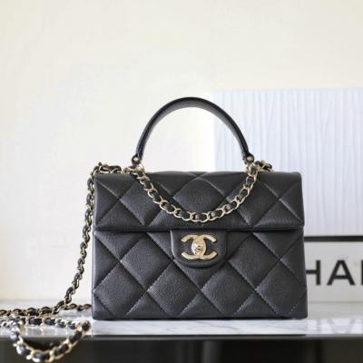 24P 小球紋Kelly黑色小號