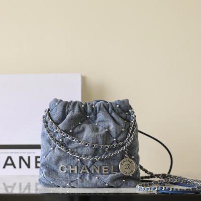 24S 22Bag Mini牛仔丹寧牛仔 鉚釘包