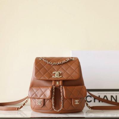 青蛙包雙肩包大號巧克力色