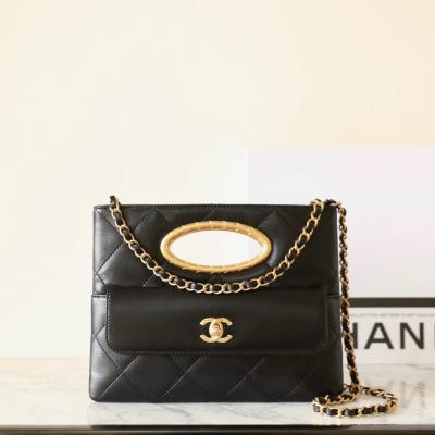 24B 鏈條手拿包黑色