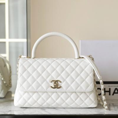 24A新版 CocoHandle手提口蓋包 白色 中號