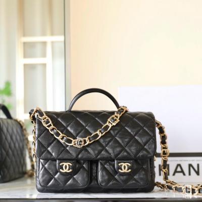 24A 手柄郵差包大號 黑色