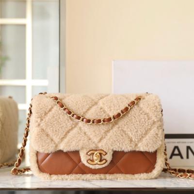 24K 泰迪熊鏈條口蓋包中號