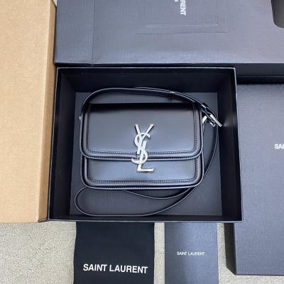 Solferino Box 小號肩背包 黑銀