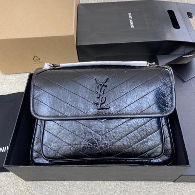 Niki大號復古銀手袋