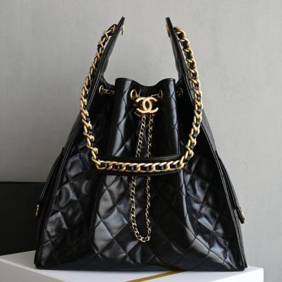 25Bag黑色中號油蠟牛皮