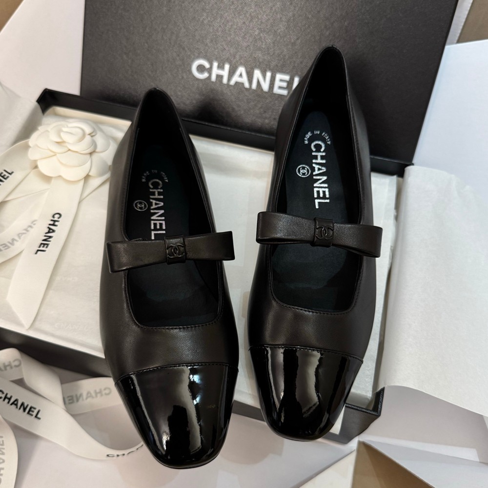 25B 蝴蝶結 瑪麗珍鞋黑色_2