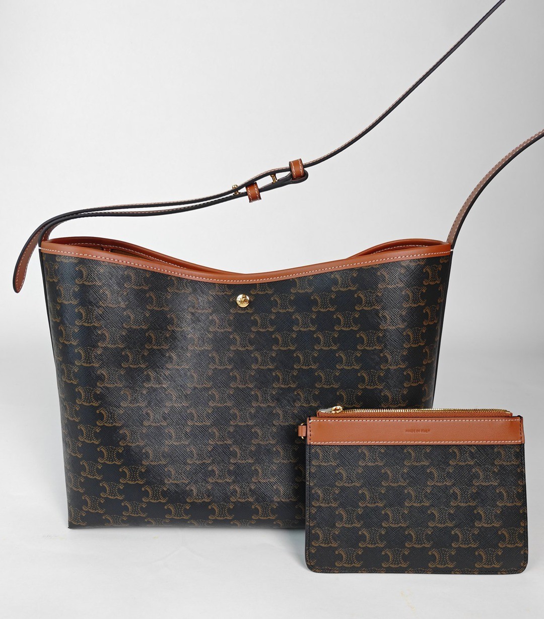 經典凱旋門老花Soft Shopper購物包_6