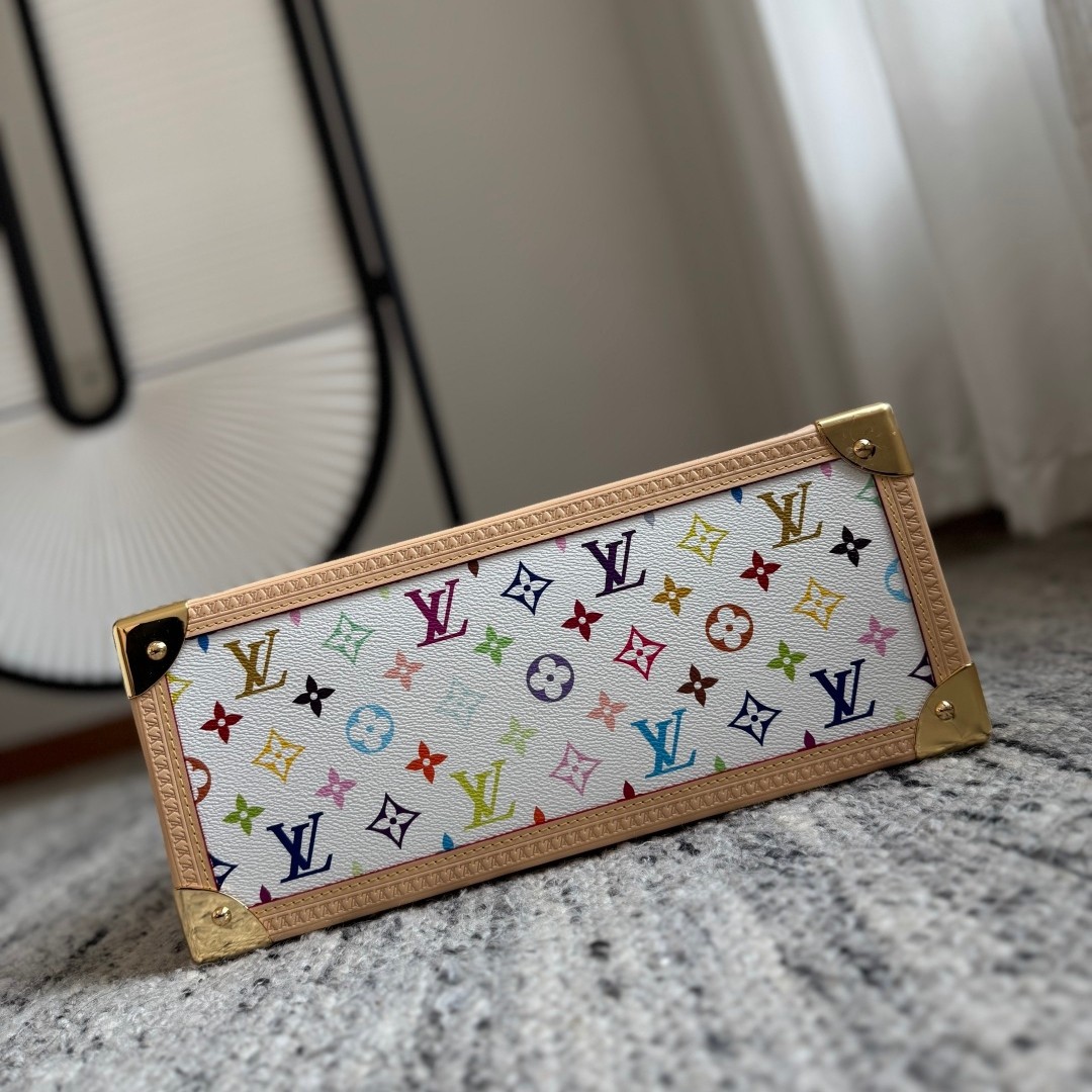 LvxTm Onthego中號白三彩Tote M13079_3