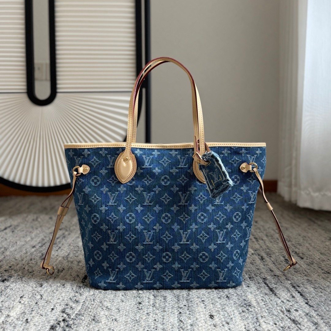 Neverfull 中號丹寧購物袋 M13192_4