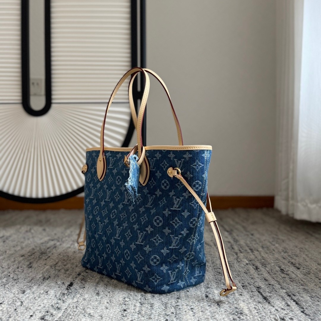 Neverfull 中號丹寧購物袋 M13192_7