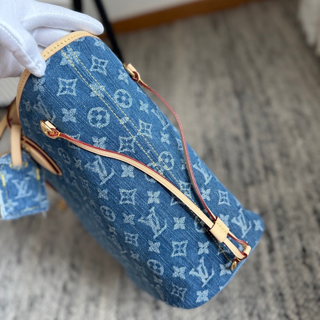 Neverfull 中號丹寧購物袋 M13192_8