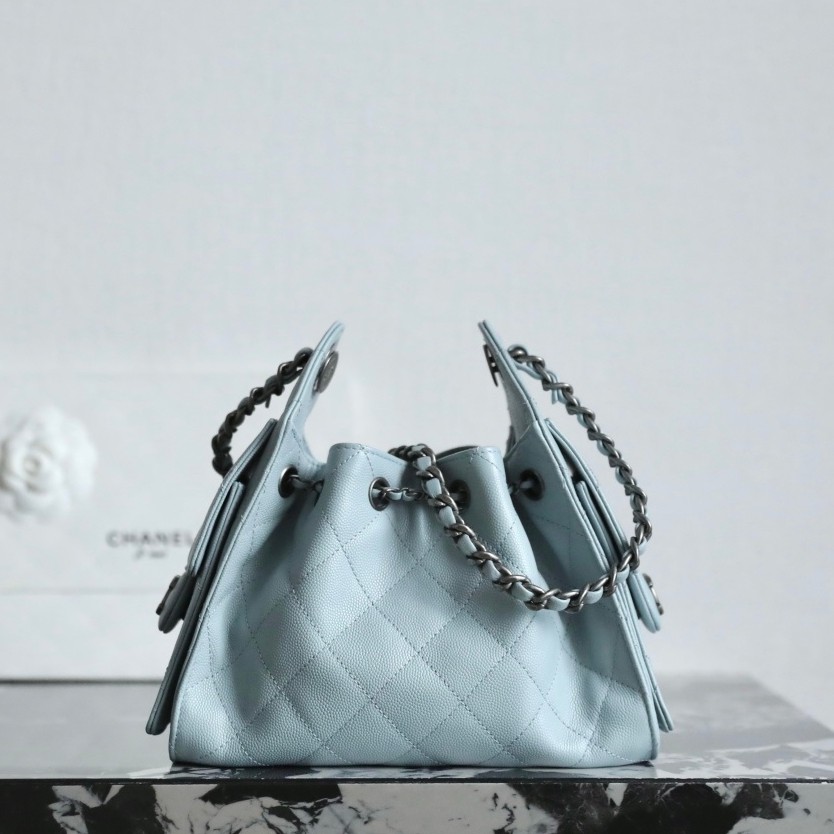 26C 25Bag Mini HandBag霧霾藍古銀_8