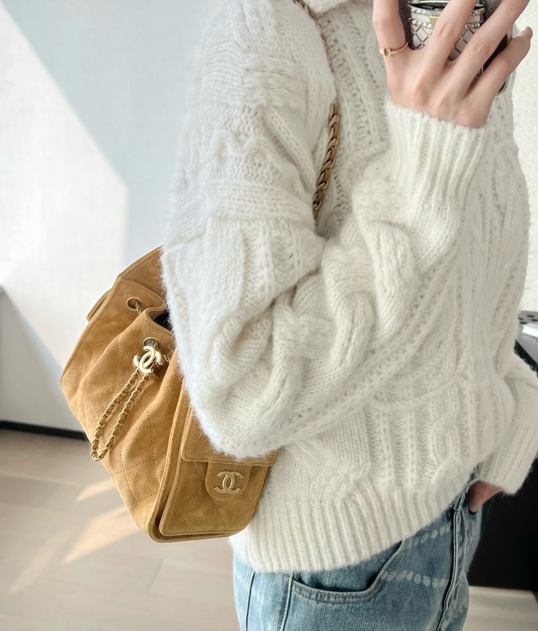 26C 25Bag Mini HandBag麂皮紋巧南瓜黃_9