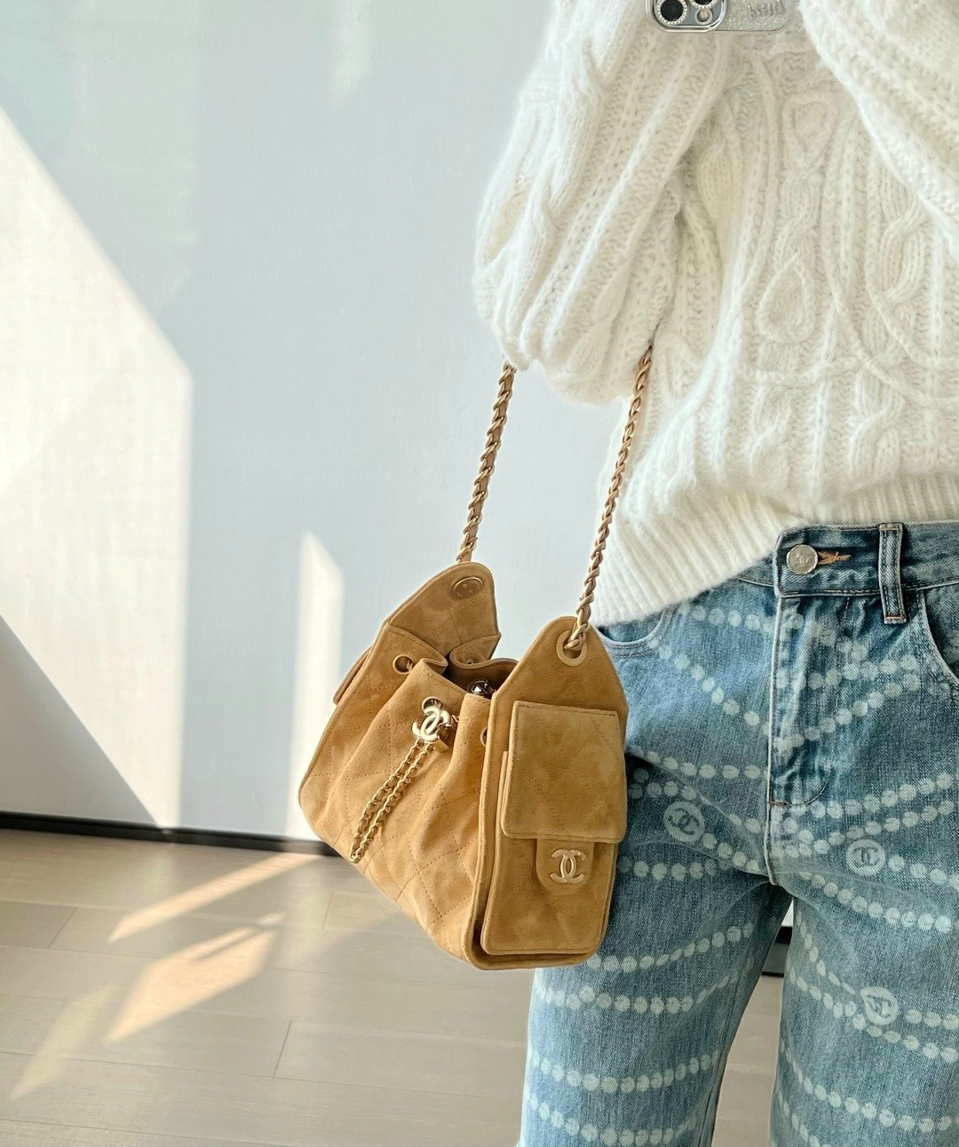 26C 25Bag Mini HandBag麂皮紋巧南瓜黃_11