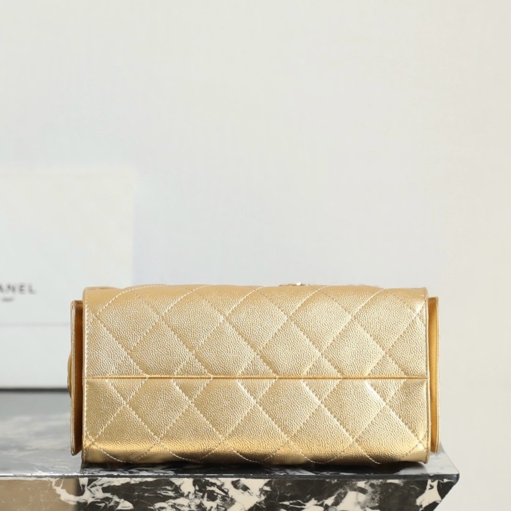 26C 25Bag Mini HandBag金屬金色_5