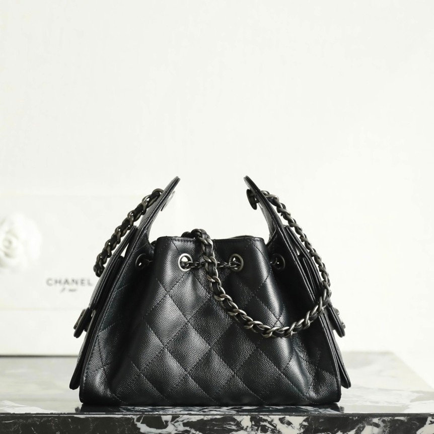 26C 25Bag Mini HandBag球紋黑銀_10