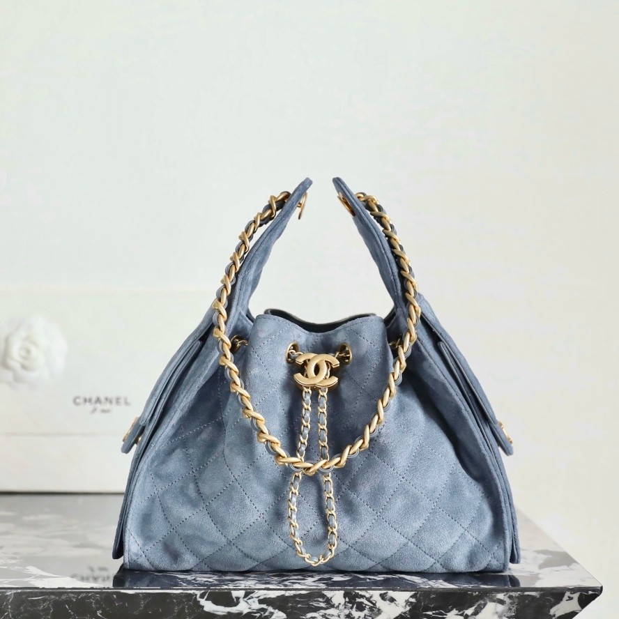 26C 25Bag麂皮紋牛仔藍小號