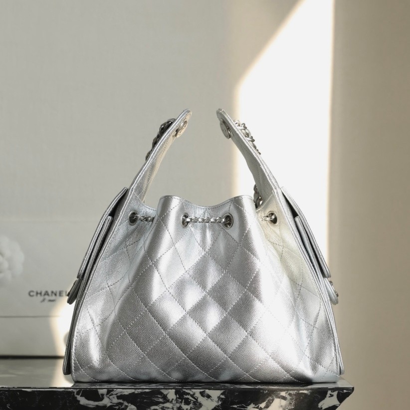 26C新色25Bag小號金屬銀/銀扣_7