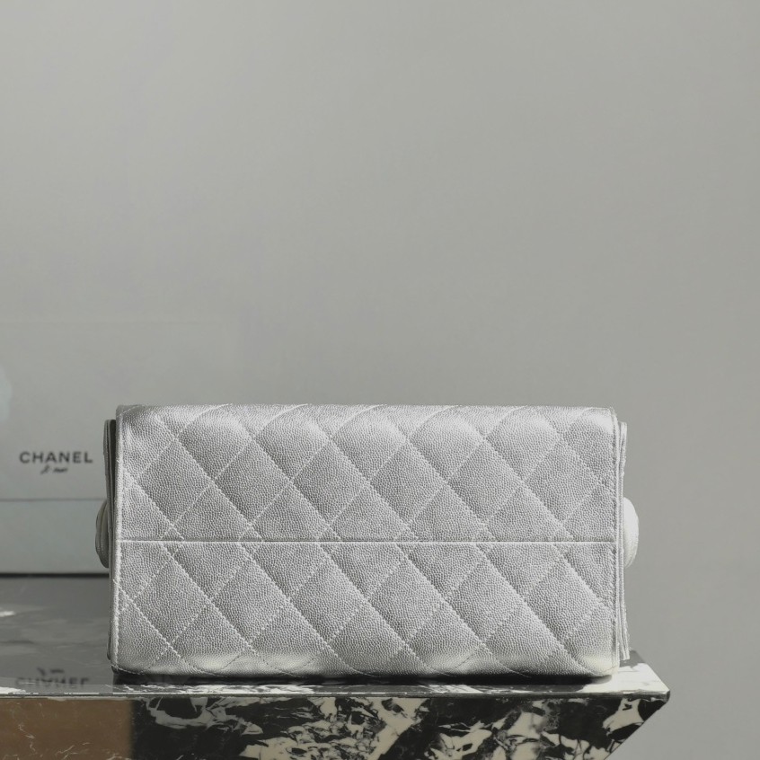 26C新色25Bag小號金屬銀/銀扣_5