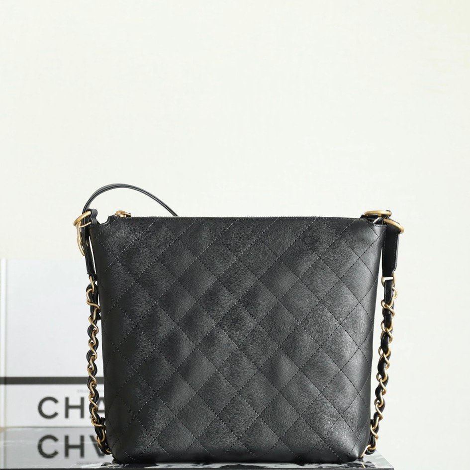 25S春夏Hobo背包 中號黑色_4