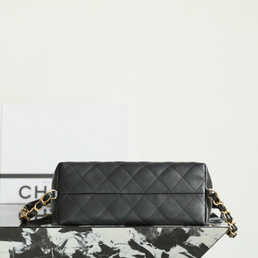 25S春夏Hobo背包 中號黑色_8