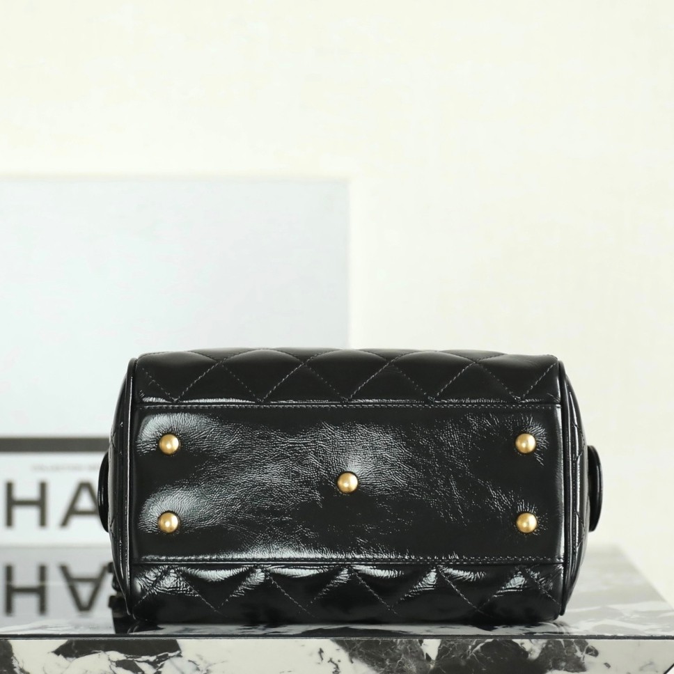 25A油蠟皮保齡球包小號 黑色_6