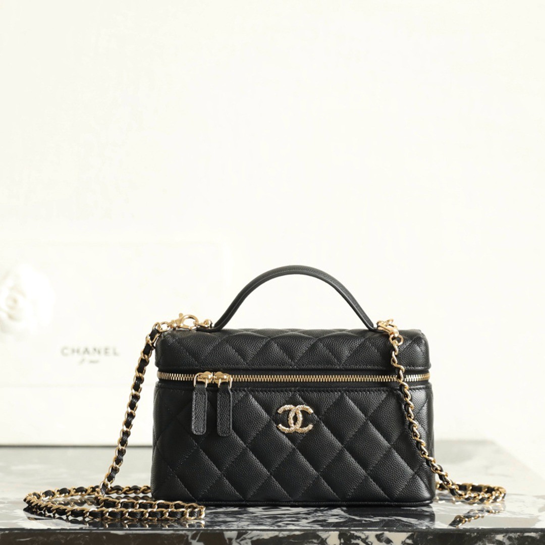 26P春夏限定｜麻花鑽扣 LP盒子包黑色