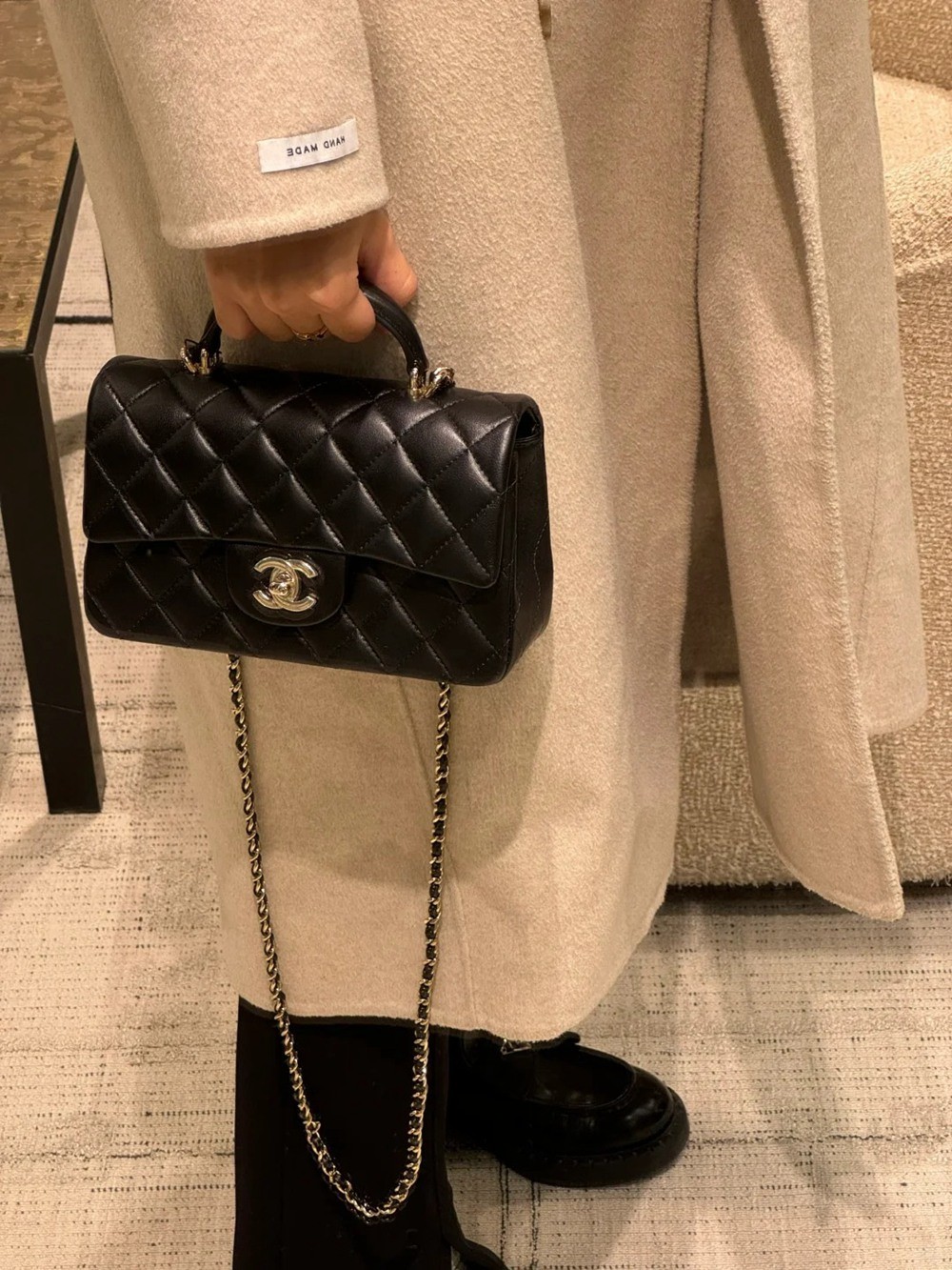 CF大Mini Handle黑色羊皮_5